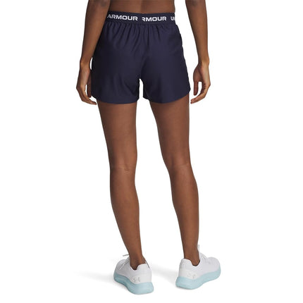 Under Armour Women's Tech Play Up Shorts Midnight Navy/White S S