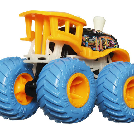 Hot Wheels Monster Trucks - (Loco Punk que brilla en la oscuridad JFX20)
