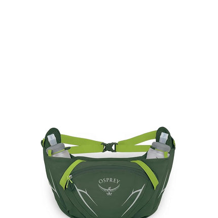 Osprey Duro Dyna Hydration Waist Pack with Hydraulics Soft Flasks for Running, Seaweed Green/Limon
