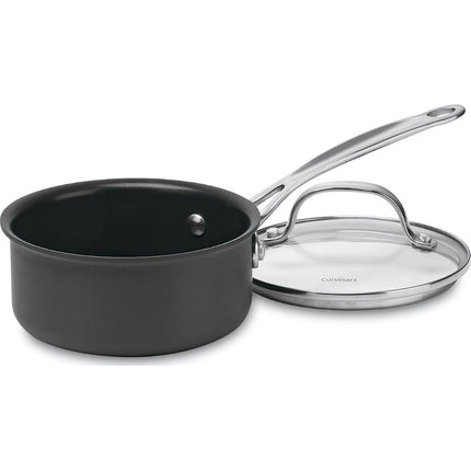 CUISINART 619-14 Chef's Classic Nonstick Hard-Anodized 1-Quart Saucepan with Cover