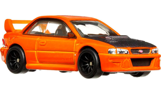 Hot Wheels Car Culture Circuit Legends Vehículos para Niños de 3 Años en Adelante, Subaru WRX Sti 22B, Colección Premium de Vehículos Car Culture a Escala 1:64