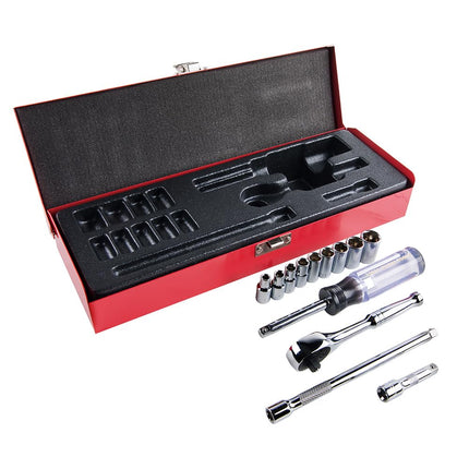 KLEIN TOOLS 65500 1/4" Drive Socket Wrench Set, 13Piece