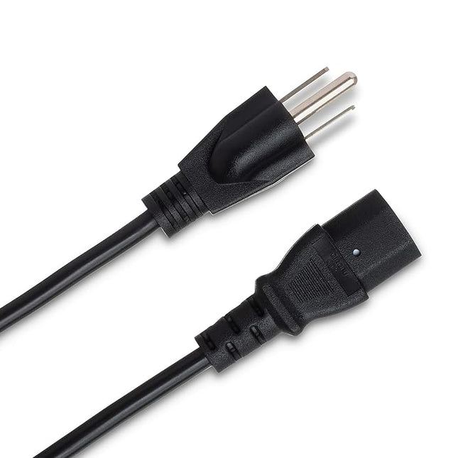 Hosa PWC143 IEC C13 to NEMA 5-15P Power Cable, 3-Feet