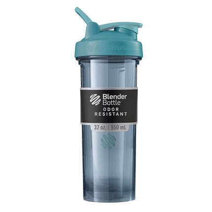 BlenderBottle Shaker Bottle Pro Series Perfect for Protein Shakes and Pre Workout, 32-Ounce, Cerulean Blue