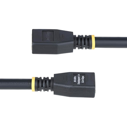 StarTech.com 10ft (3m) DisplayPort 1.4 Extension Cable, DP 1.4 Port Saver Cable, 8K 60Hz, DisplayPort Extension Cord, M/F