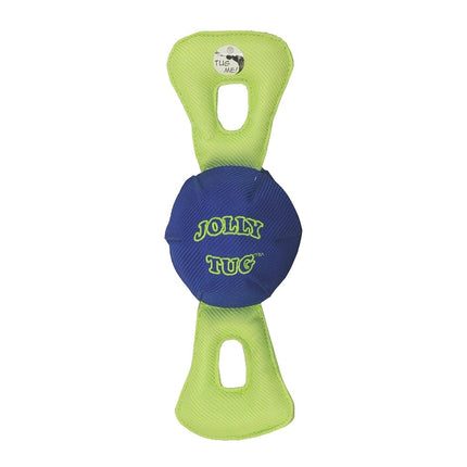 Jolly Pets Jolly Tug Dog Tug and Squeak Toy, Medium (Assorted Colors) (JT05)