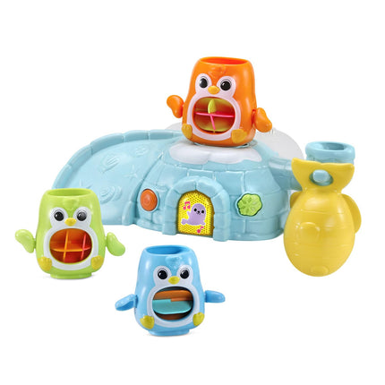 VTech Pingüinos chapoteadores y giratorios para la bañera de bebés