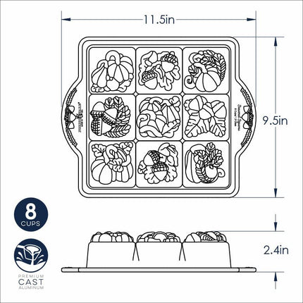 Nordic Ware Seasonal Squares Pan