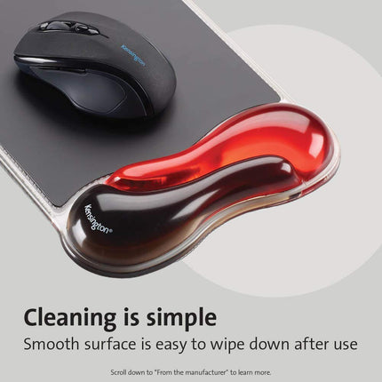 Kensington Duo Gel Mouse & Keyboard Wrist Rest Bundle, Red (K50036WW)