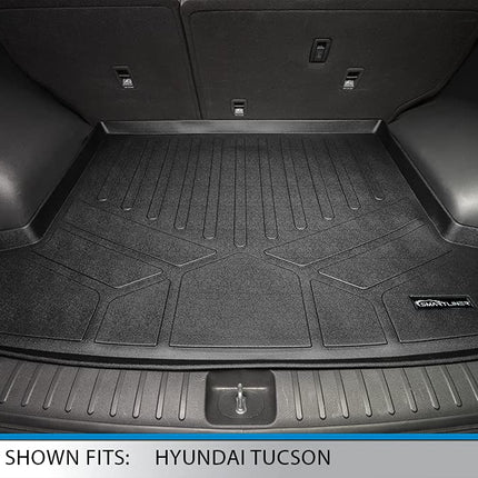 Tapis de coffre SMARTLINER derrière la 2e rangée, noir, pour Hyundai Tucson 2016-2018 (pas les modèles à pile à combustible à hydrogène)