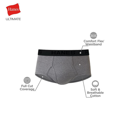 Hanes Ultimate mens Freshiq Comfortsoft 7-pack briefs underwear, 7 Pack - Assorted, Small US, 7 Pack - Assorted, S