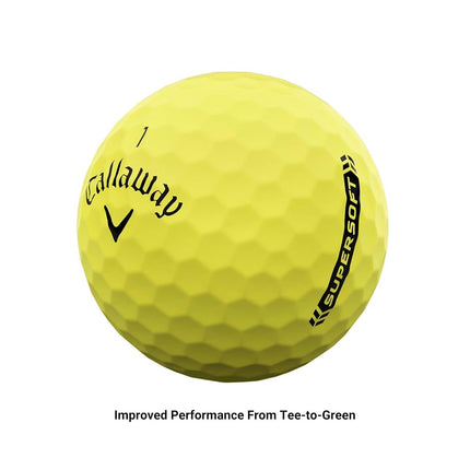 Callaway Golf Supersoft Golf Ball 2023, Yellow