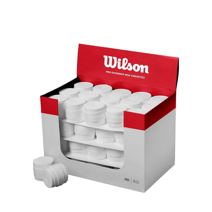 Wilson Pro Overgrip Set, 60 Parts, White, WRZ4024W