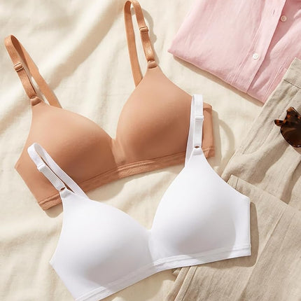 Warner's Women's Cloud 9 Super Soft Wireless Lightly Lined Comfort Bra 1269, Pale Pink, 38D