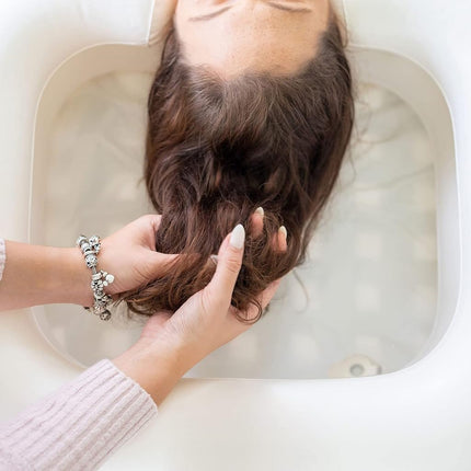 DMI Inflatable Hair Washing Basin for Bedridden Disabled, Injured, Elderly, Kids, Portable Hair Washing Station Portable Shampoo Bowls for Home, Loc Detox Tub For Dreads