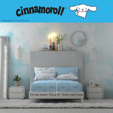 Franco Comforter and Sheet Set, Microfiber, Cinnamoroll, 5 Piece Twin Size