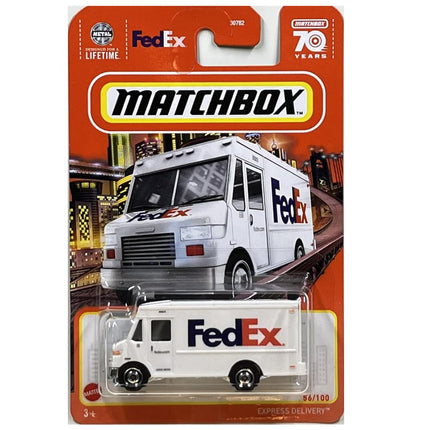 Matchbox FedEx Truck 1:64 Scale 3" x 1.5" x 2" Mul