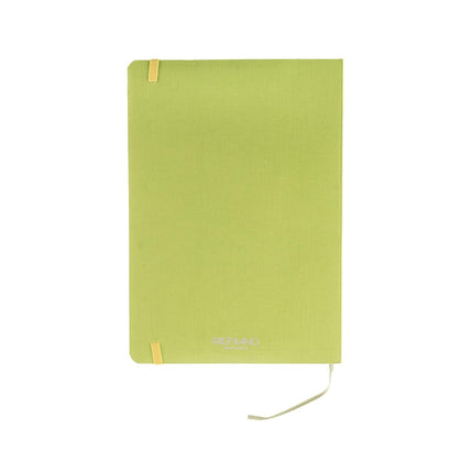 Fabriano Ecoqua Plus Stitch-Bound Notebook, 5.8" x 8.3", A5, Lined, Lime