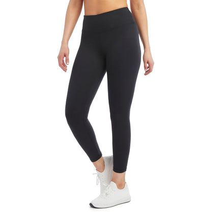 Jockey Women's High Waist Interlock Leggings, Deep Black, Large