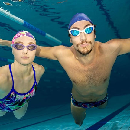 ARENA The One Mirror Unisex Adult Swim Goggles, Swimming Goggles with Wide Mirrored Lenses, Anti-Fog Treatment, UV Protection, Self-Adjusting Nose Bridge, Orbit-Proof Seals