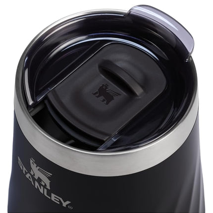 STANLEY Reserve Wine Tumbler | 11 oz Stainless Steel Travel Mug For Wine, Cocktails, Soda | Keeps Drinks Cold for Hours | BPA-Free | Black Gloss