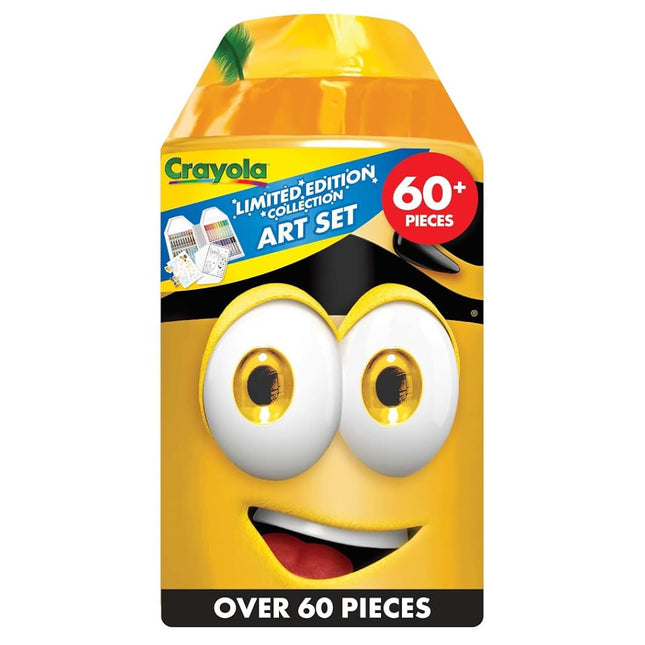 Crayola Coloring Set with Limited Edition Yellow Art Case, Limited Edition Crayons, 50+ Pieces, Gifts for Kids