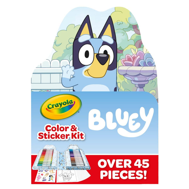 Crayola Bluey Art Kit for Kids (45pcs), Bluey Colo