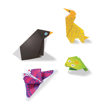 Melissa & Doug Kit de loisirs créatifs Origami Animaux en déplacement – 38 autocollants, 40 feuilles de papier origami