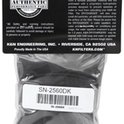 Envoltura del filtro de aire de motocicleta K&N Filters SN-2560DK