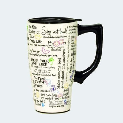 Spoontiques Mug, Ceramic, White, 1 Count (Pack of 1)