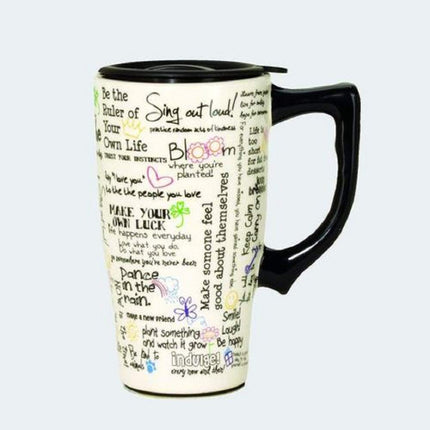 Spoontiques Mug, Ceramic, White, 1 Count (Pack of 