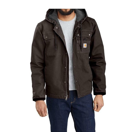 Carhartt Men's Bartlett Jacket Work Utility Outerwear, Dark Brown, L UK