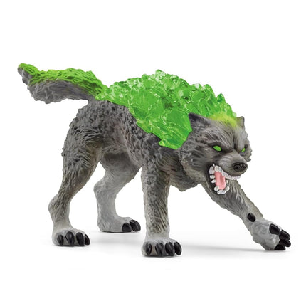 Schleich Eldrador Creatures - 6" Stone Wolf Figurine - Fun Fantasy Animal Figure for Imaginative Play for Boys and Girls - Durable Rock Beast Toy - Cool Monster Toys for Kids Ages 7+ | 70153