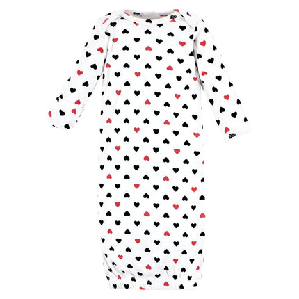 Hudson Baby, batas de algodón unisex para bebé, niña papá, rojo y negro, prematuro-recién nacido