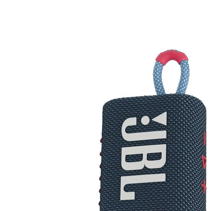 JBL Go 3 Speaker, Portable Bluetooth Speaker Waterproof IP67 Dustproof Outdoor (Blue&Pink)
