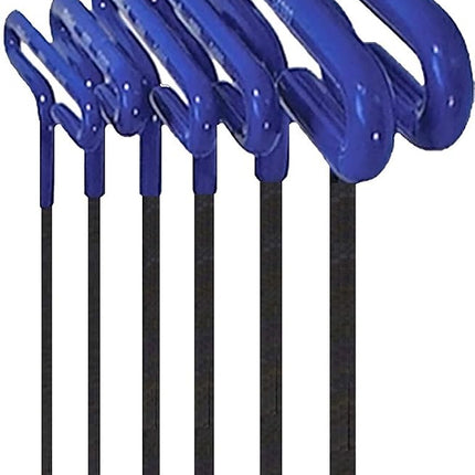 Cush Grip Hex T-Key Set-6pc. MM w/Pouch 6" Arm