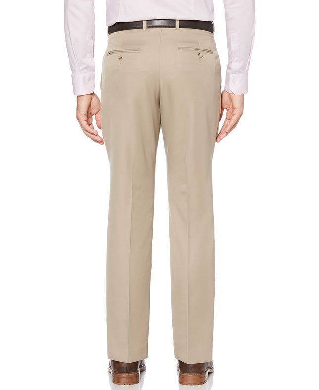 Perry Ellis Men's Portfolio Performance, Modern Fit, Non-Iron, Flat Front Stretch (Waist Size 30-42) Dress Pants, Toast, 33W x 32L