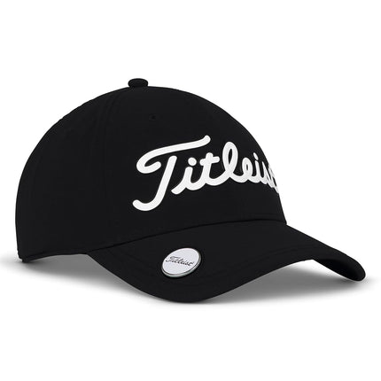 Gorra de golf Titleist para hombre, estilo Players, marcador de bola estándar, negro/blanco