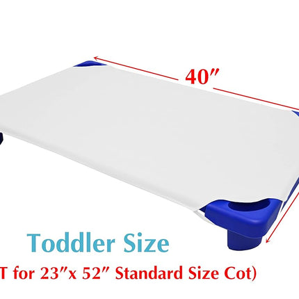 American Baby Company 100% Natural Cotton Percale Toddler Day Care Cot Sheet, White, 23 x 40, Soft Breathable, for Boys and Girls