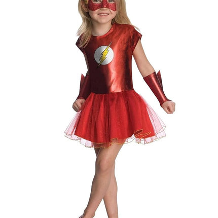 Rubie'S Costume Co Disfraz de Flash con tutú para niña de la Liga de la Justicia - Mediano