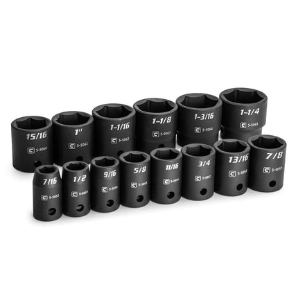 Capri Tools 1/2 in. Drive Shallow Impact Socket Se