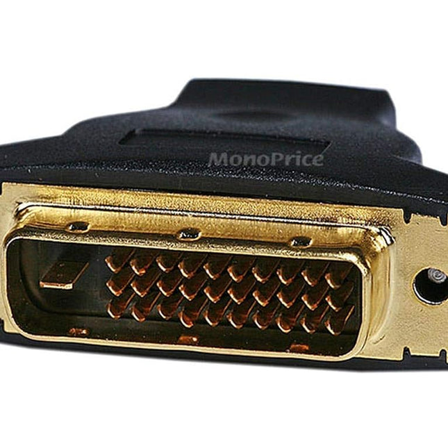 Monoprice 102689 M1-D (P&D) Male to HDMI Female Adapter, Gold Plated (102689)