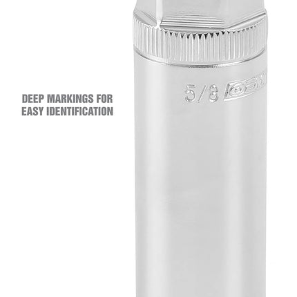 OEM TOOLS 22887 5/8 Inch Magnetic Spark Plug Socket, 3/8 Inch Drive | For Removing and Installing 5/8 Inch Spark Plugs | Strong Magnet Forms a Tight Hold on Spark Plug | Rust Resistant