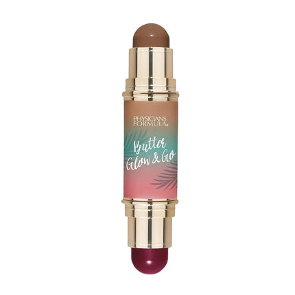 Physicians Formula Butter Glow & Go Multiuse Stick - Ultra-Creamy Formula with Murumuru Butter, Radiant Finish, Cruelty-Free - Beach Bum Plum