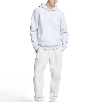 Champion Men's, Powerblend, Fleece Comfortable Hoodie, Sweatshirt (Reg. Or Big & Tall), Oxford Gray C Logo, XL