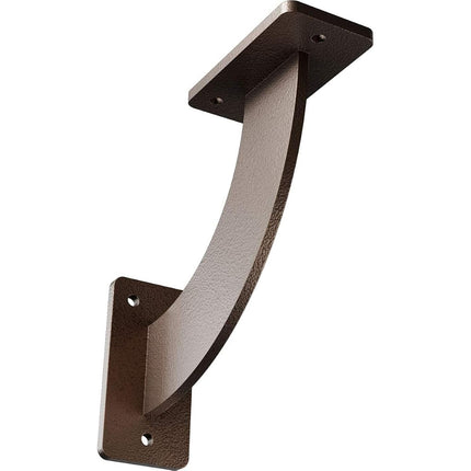 Ekena Millwork BKTM02X07X07BRHDB 2 inch W x 7 inch D x 7 inch H Bradford Steel Bracket, Hammered Dark Bronze