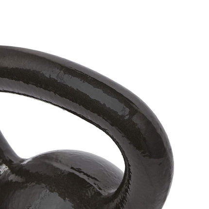 Amazon Basics Cast Iron Kettlebell with Enamel Finish, 15lbs / 6.8 kgs, Black