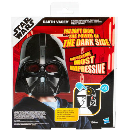 Star Wars Darth Vader Electronic Roleplay Mask For Kids Ages 5+, Costume Accessory With Sound Effects And Phrases, Adjustable Strap & Red Lens Tint, Great Gift For Kids