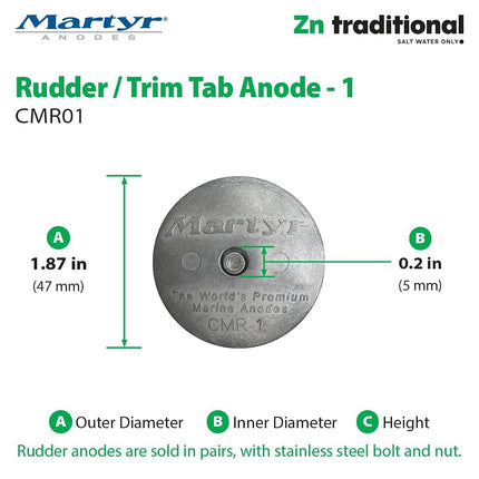 Martyr Anodes Unisex Adult CMR-1 ANODO, Multicoloured, Standard