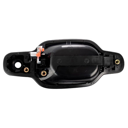 TRQ Front Left Exterior Door Handle Black Drivers Side
